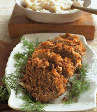 Meatloaf with Horseradish Crumb Topping