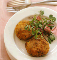 Shrimp Cakes with Ginger and Cilantro
