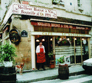 Parisian wine bar