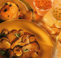 Apple Sauteed Pork with Shiitake Mushrooms and Shallots