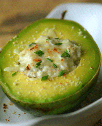Baked Avocado and Crabmeat Salad
