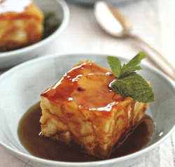 Bread Pudding with Caramel Sauce