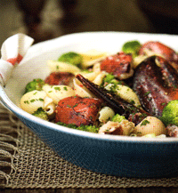 Conchiglie with Lobster and Broccoli