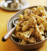 Curried Roasted Cauliflower