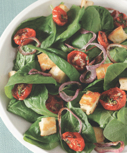 Grilled Halloumi Cheese Salad