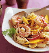 Pickled Shrimp with Mango and Fennel