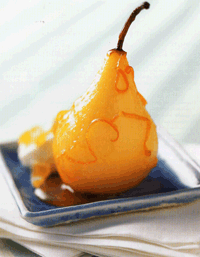 Poached Pears with Orange Sauce
