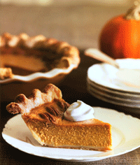 Pumpkin-Maple Pecan Pie with Cognac Whipped Cream