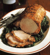Roast Loin of Pork with Rosemary, Sage, and Garlic