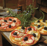 Rosemary Pizzas