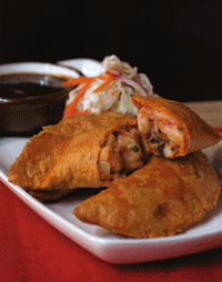 Shrimp Empanadas with Chipotles, Tomatoes, and Cilantro