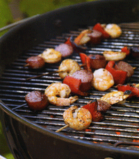 Shrimp & Smoked Sausage Kabobs