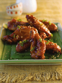 Sake Teriyaki Sticky Chicken Wings