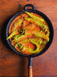 Sweet peppers stuffed with meat