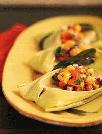 Swordfish Margarita with Papaya Salsa